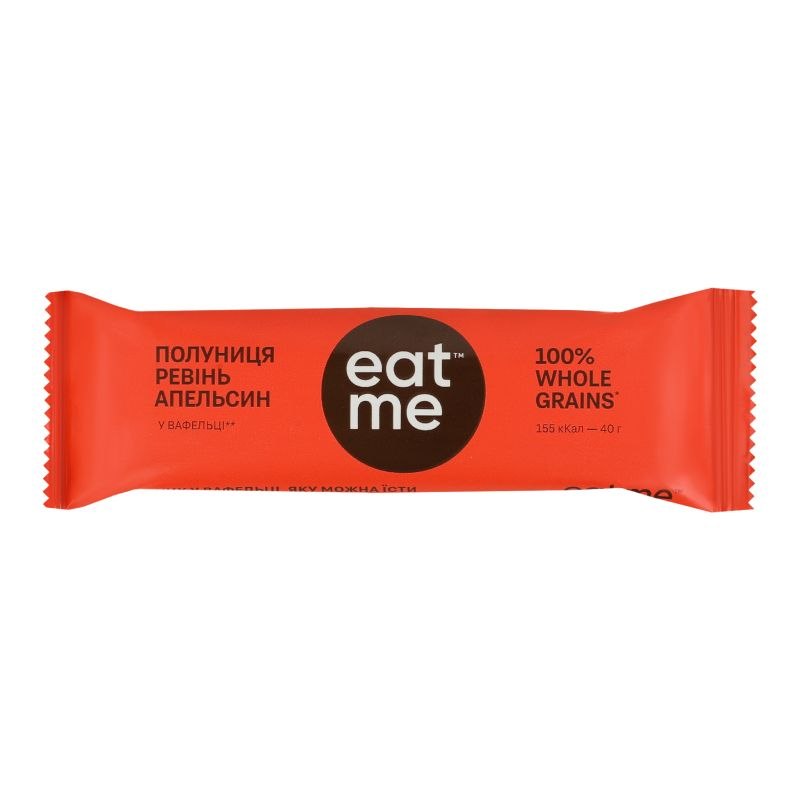 Батончик EatMe Полуниця-ревінь-апельсин 40г